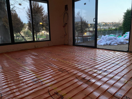 Kış bahçesi seramik altı ısıtma-Isıtma kablosu (Acarkent sitesi,Beykoz) elektrikli yerden ısıtma